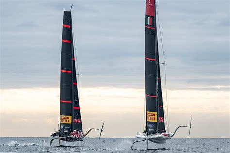 Luna Rossa Prada Pirelli's Intense Training Session in Cagliari: 